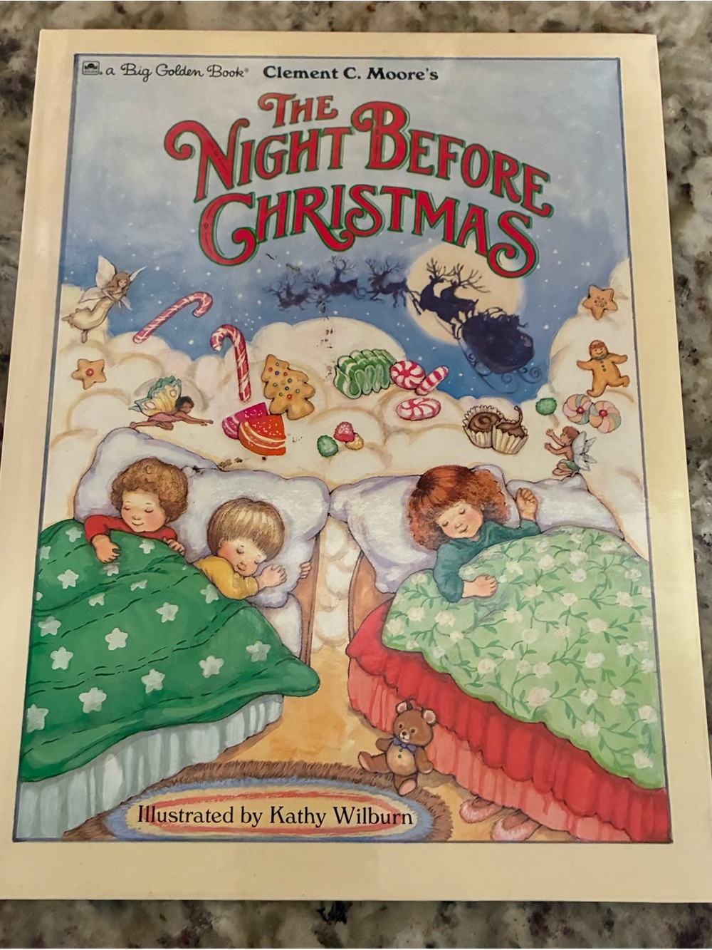 The night before Christmas big golden book Kathy Wilburn vintage children’s book